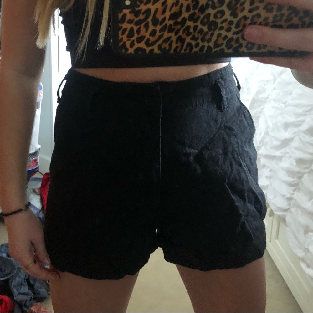 black dress shorts